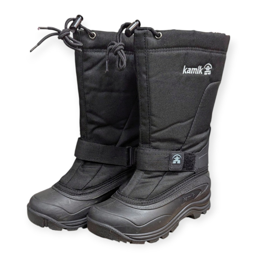 Kamik Greenbay 4 Womens Black Waterproof Snow Boots Size 6 Made in USA